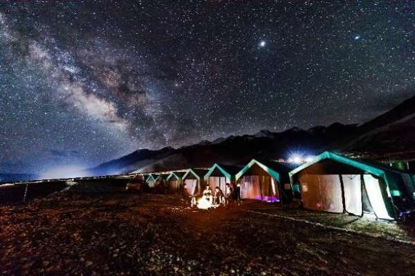 Camping in Pangong Tso Lake